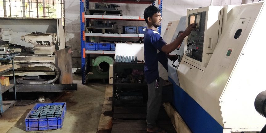 CNC machining of bearing housings at MBM