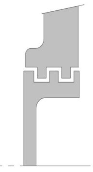 End Cover (TSA) sealing arrangement drawing, For SSN / SD